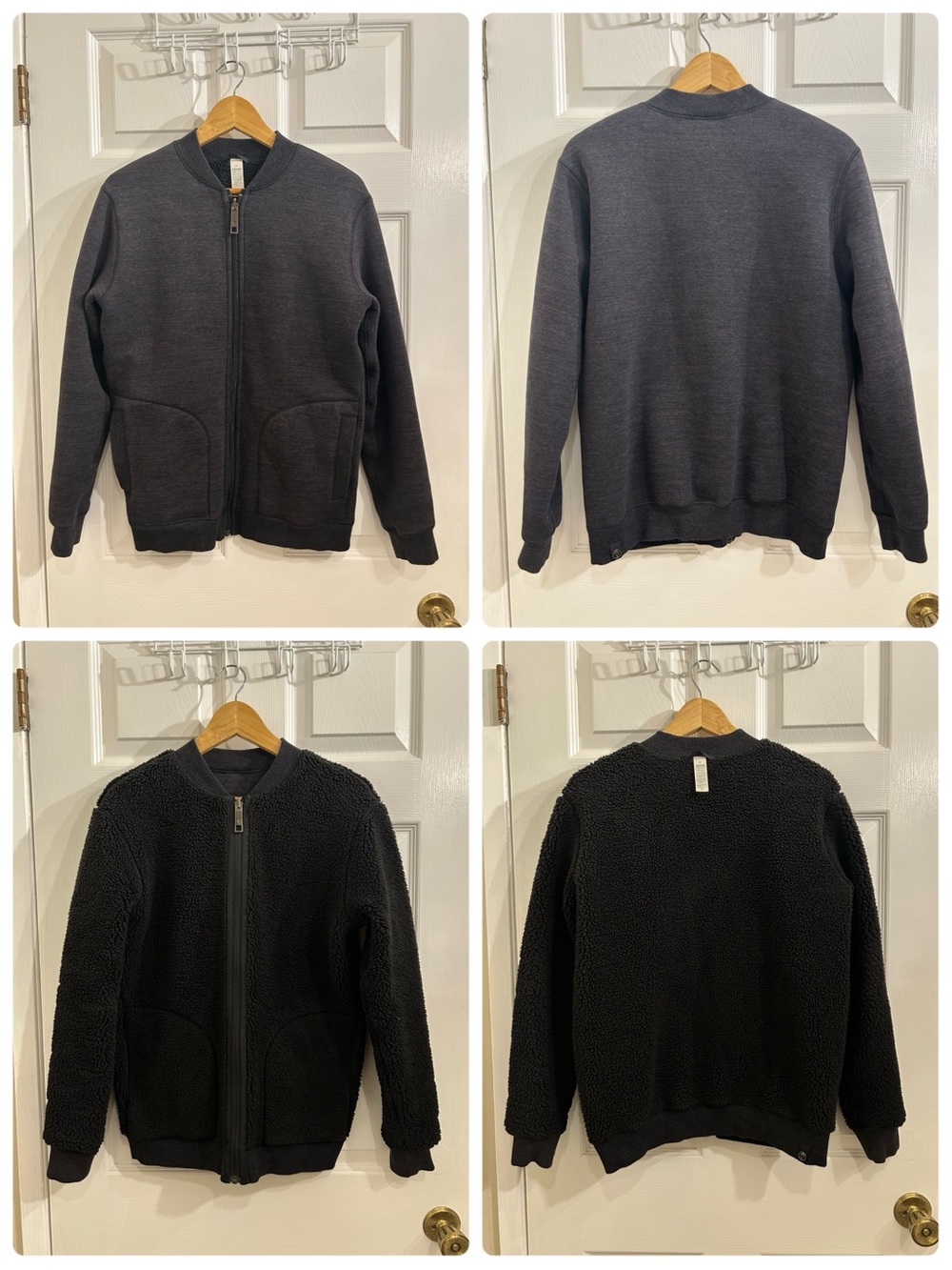 Reversible Ivivva by lululemon Girls 14 Fleece-Lined Full-Zip Jacket gray